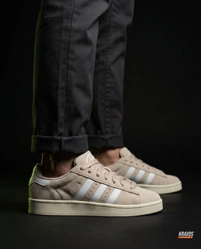 AD 00 Suede Panelled Terrace Trainer Beige White
