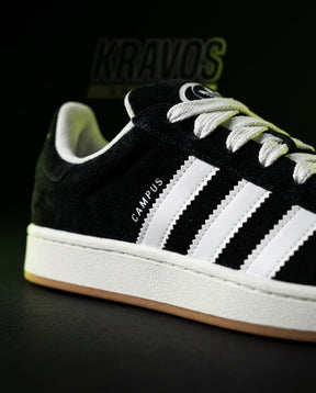 AD 00 Suede Rope-Lace Terrace Trainer Black White Gum