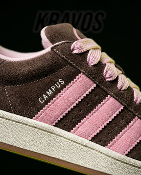 AD 00 Suede Rope-Lace Terrace Trainer Brown Pink