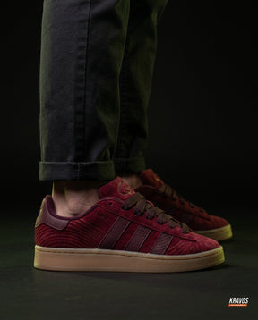 AD 00 Suede Rope-Lace Terrace Trainer Burgundy Gum