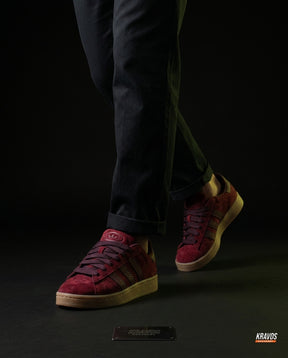 AD 00 Suede Rope-Lace Terrace Trainer Burgundy Gum