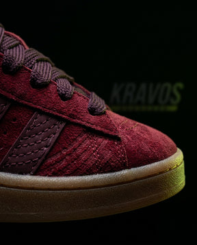AD 00 Suede Rope-Lace Terrace Trainer Burgundy Gum
