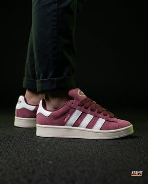 AD 00 Suede Rope-Lace Terrace Trainer Burgundy White