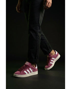 AD 00 Suede Rope-Lace Terrace Trainer Burgundy White