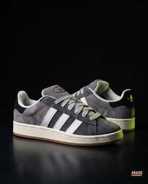 AD 00 Suede Rope-Lace Terrace Trainer Grey White Black