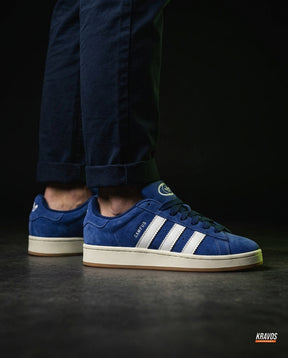 AD 00 Suede Rope-Lace Terrace Trainer Navy White Gum