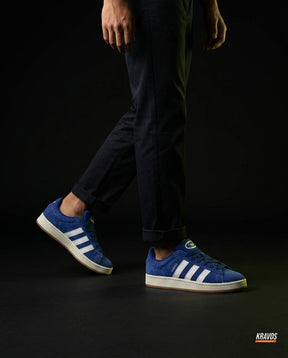 AD 00 Suede Rope-Lace Terrace Trainer Navy White Gum