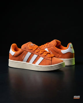 AD 00 Suede Rope-Lace Terrace Trainer Orange White Cream