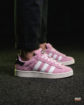 AD 00 Suede Rope-Lace Terrace Trainer Pink White
