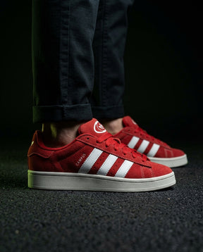 AD 00 Suede Rope-Lace Terrace Trainer Red White
