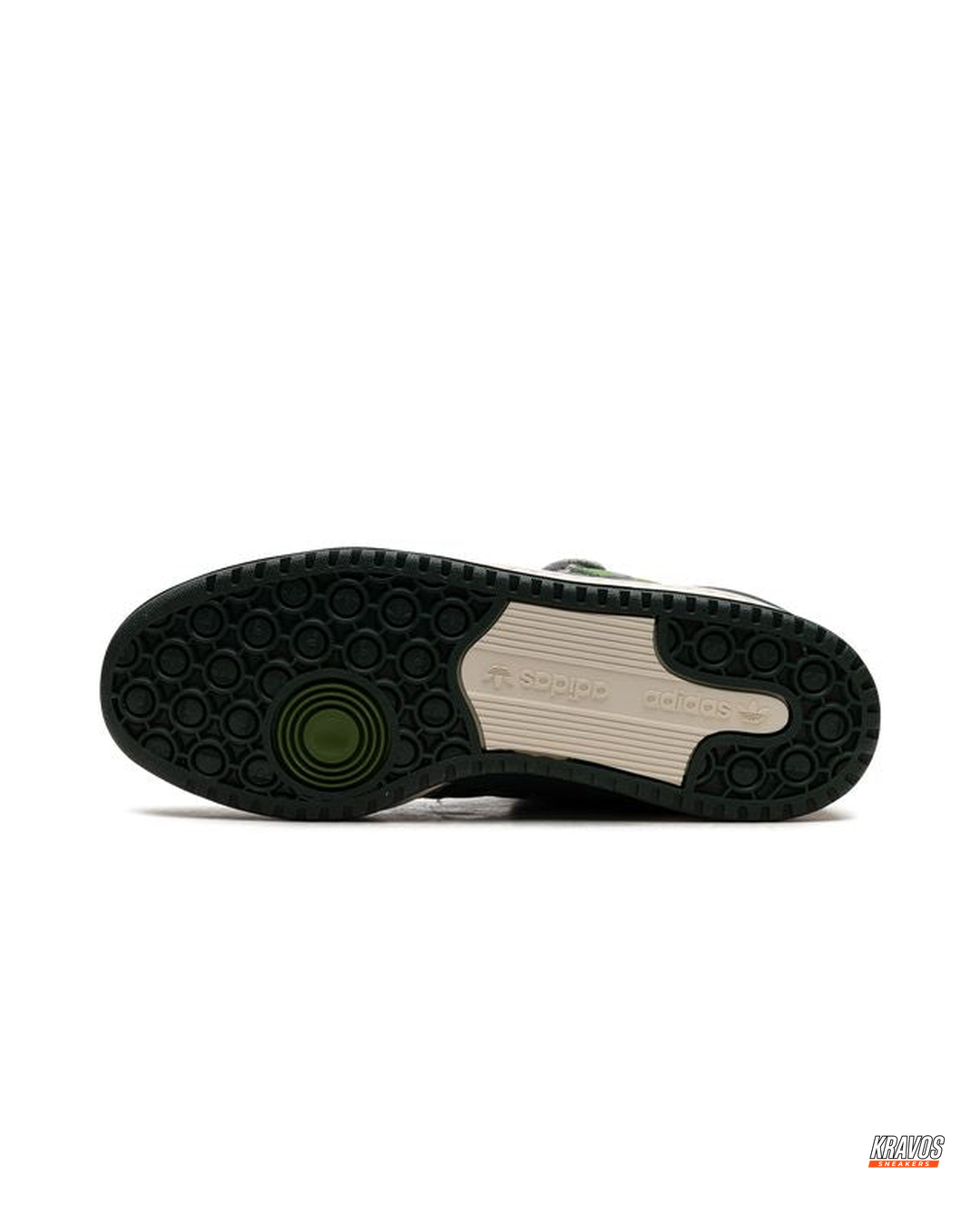 AD 84 Leather Camo-Panel Court Trainer