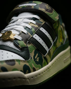 AD 84 Leather Camo-Panel Court Trainer
