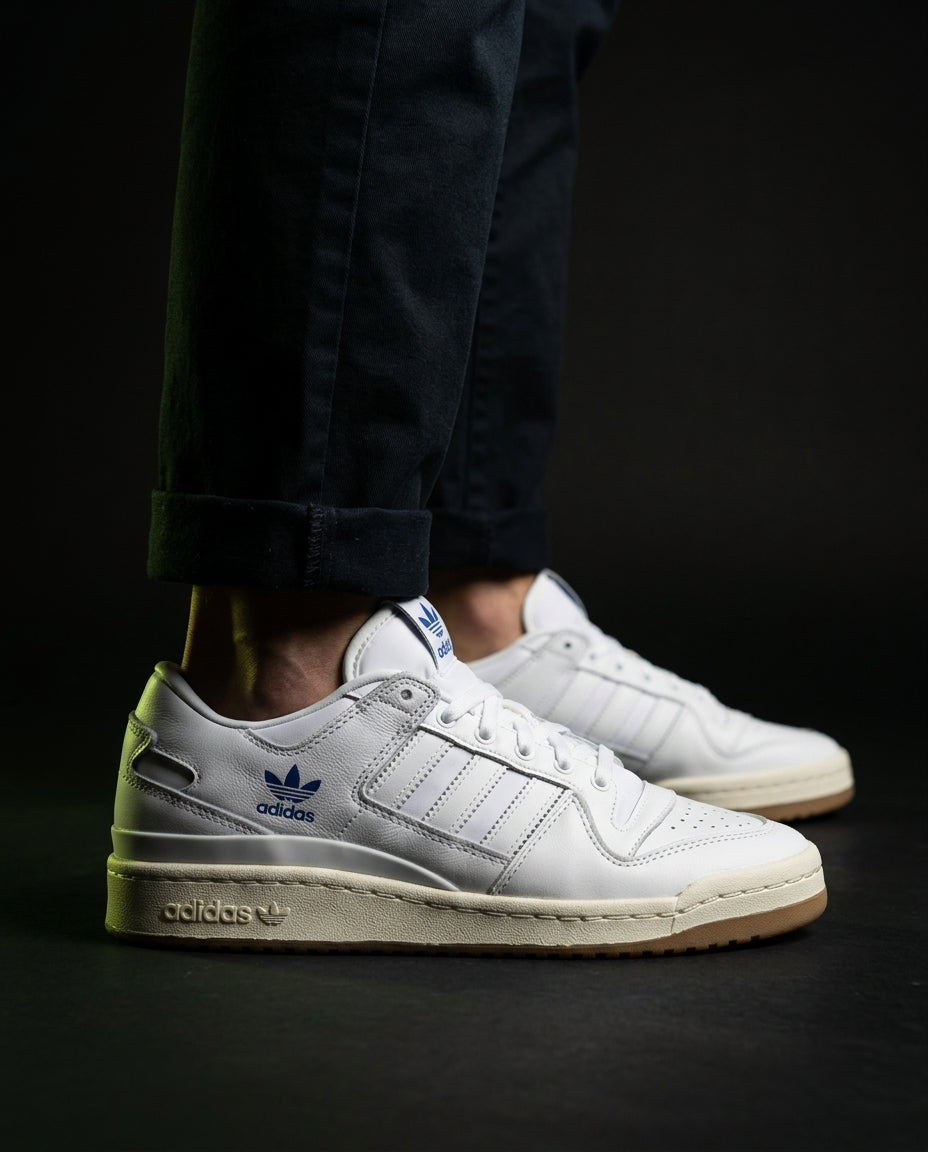 AD 84 Leather Panelled Court Trainer