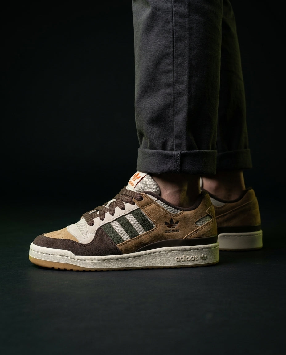 AD 84 Suede Panelled Court Trainer