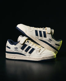 AD 84 Suede Strap Court Trainer Cream Navy
