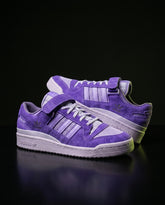 AD 84 Suede Strap Court Trainer Purple White