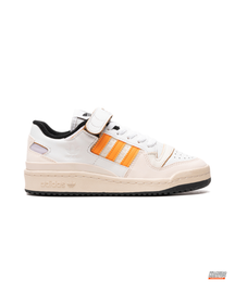 AD 84 Suede Strap Court Trainer White Orange #whiteorange