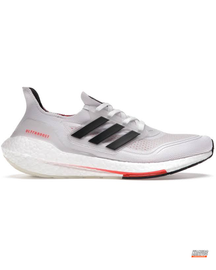 AD Knit Cage-Overlay Running Trainer White Black Red #whiteblackred