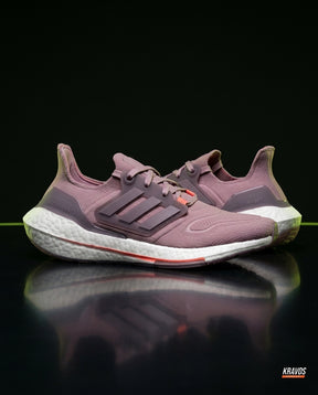 AD Knit Primeknit Layered Running Shoe Mauve White Coral