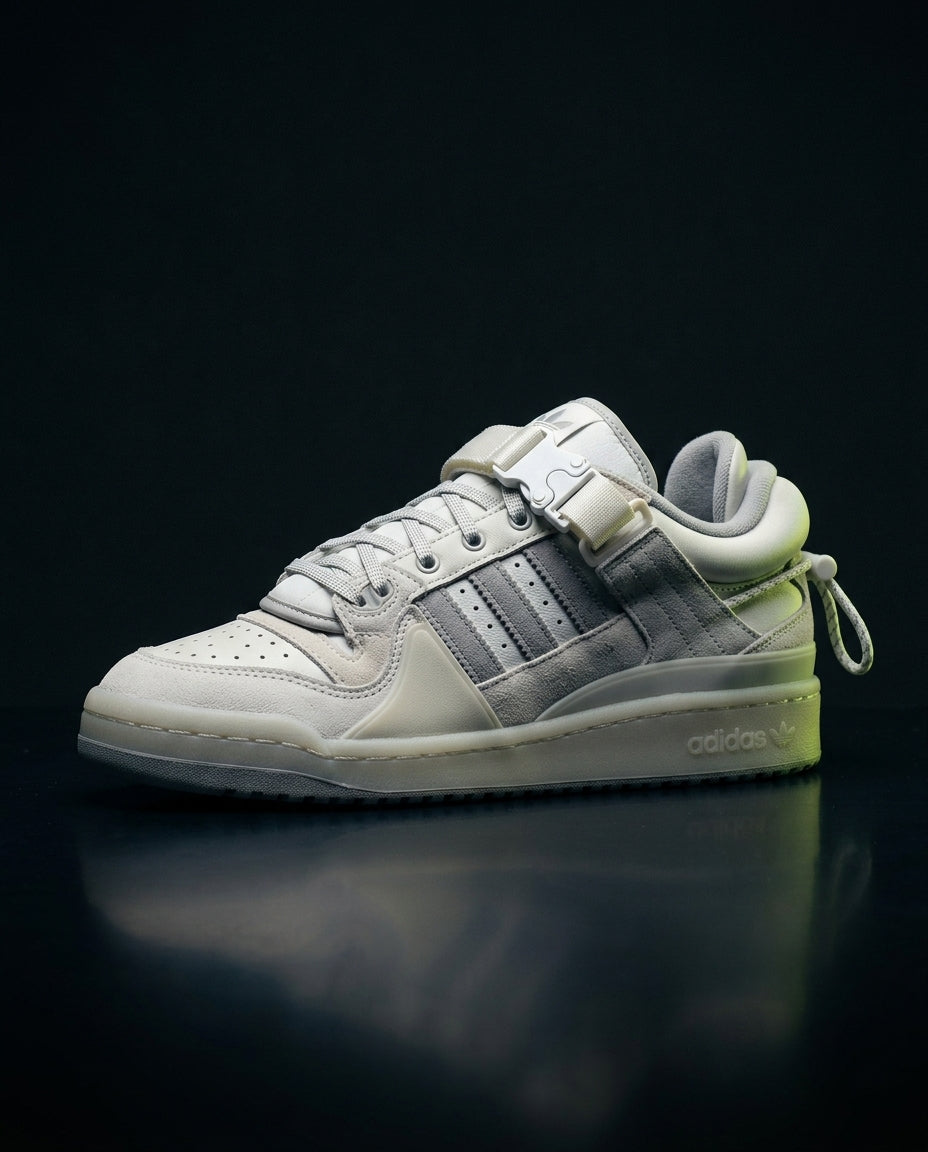 AD Leather Buckle-Strap Court Trainer