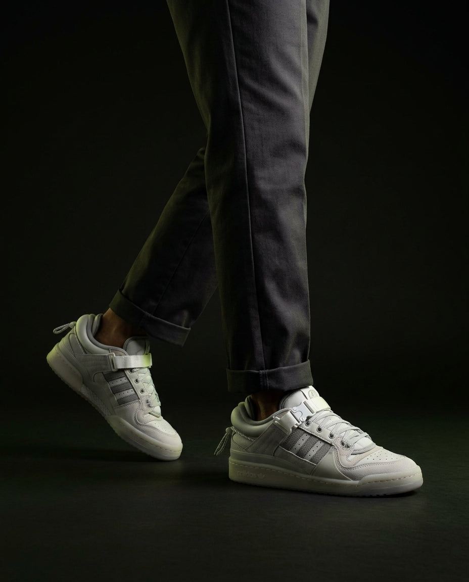AD Leather Buckle-Strap Court Trainer