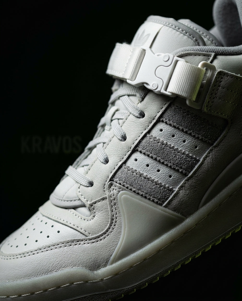 AD Leather Buckle-Strap Court Trainer