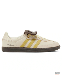 AD Leather Crochet-Tongue Terrace Trainer Cream Yellow Brown #creamyellowbrown