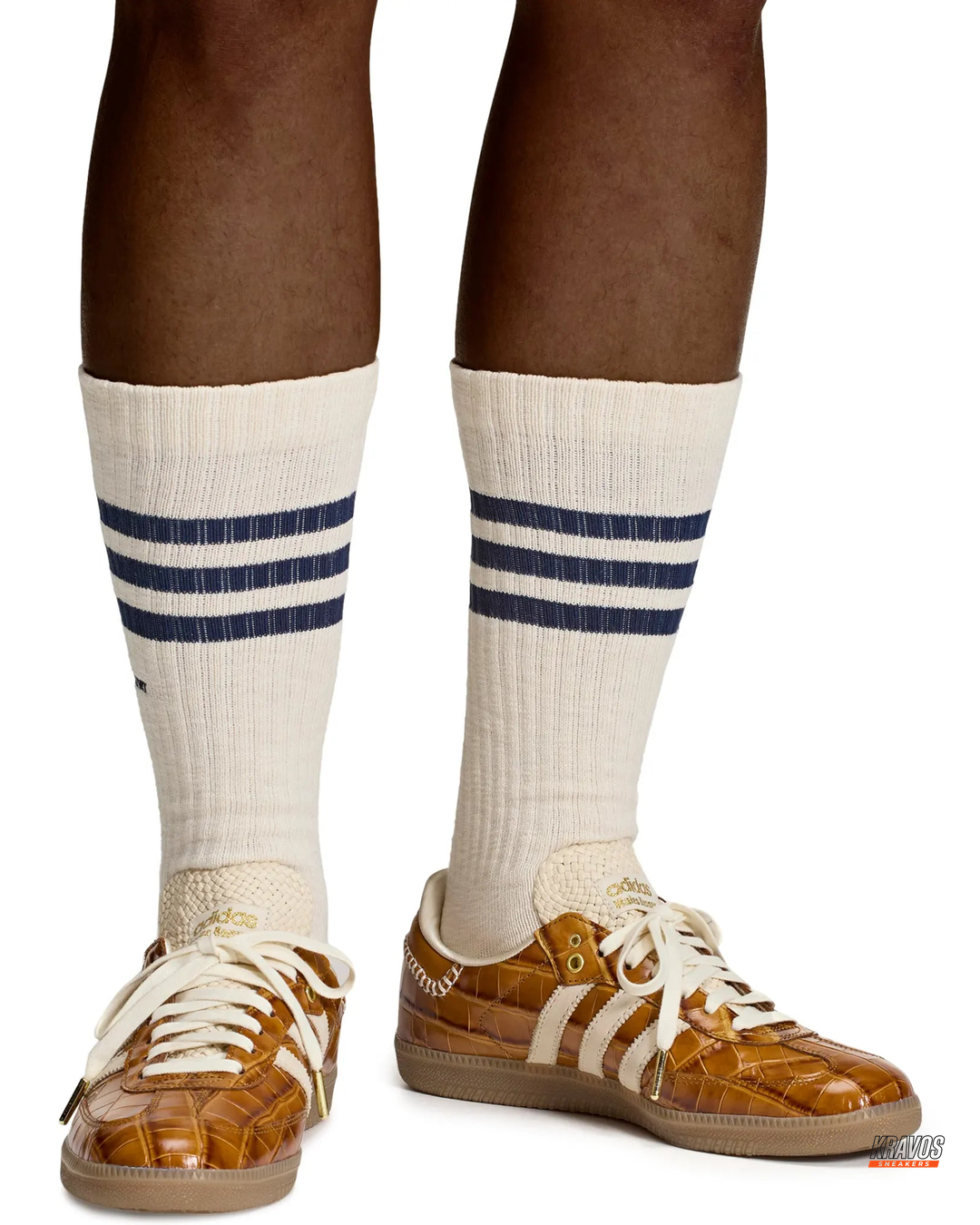 AD Leather Crochet-Tongue Terrace Trainer