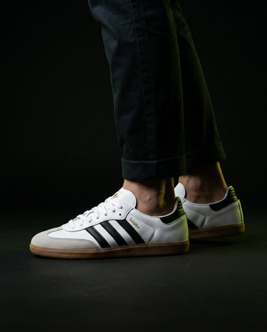 AD Leather Deconstructed Gum-Sole Trainer