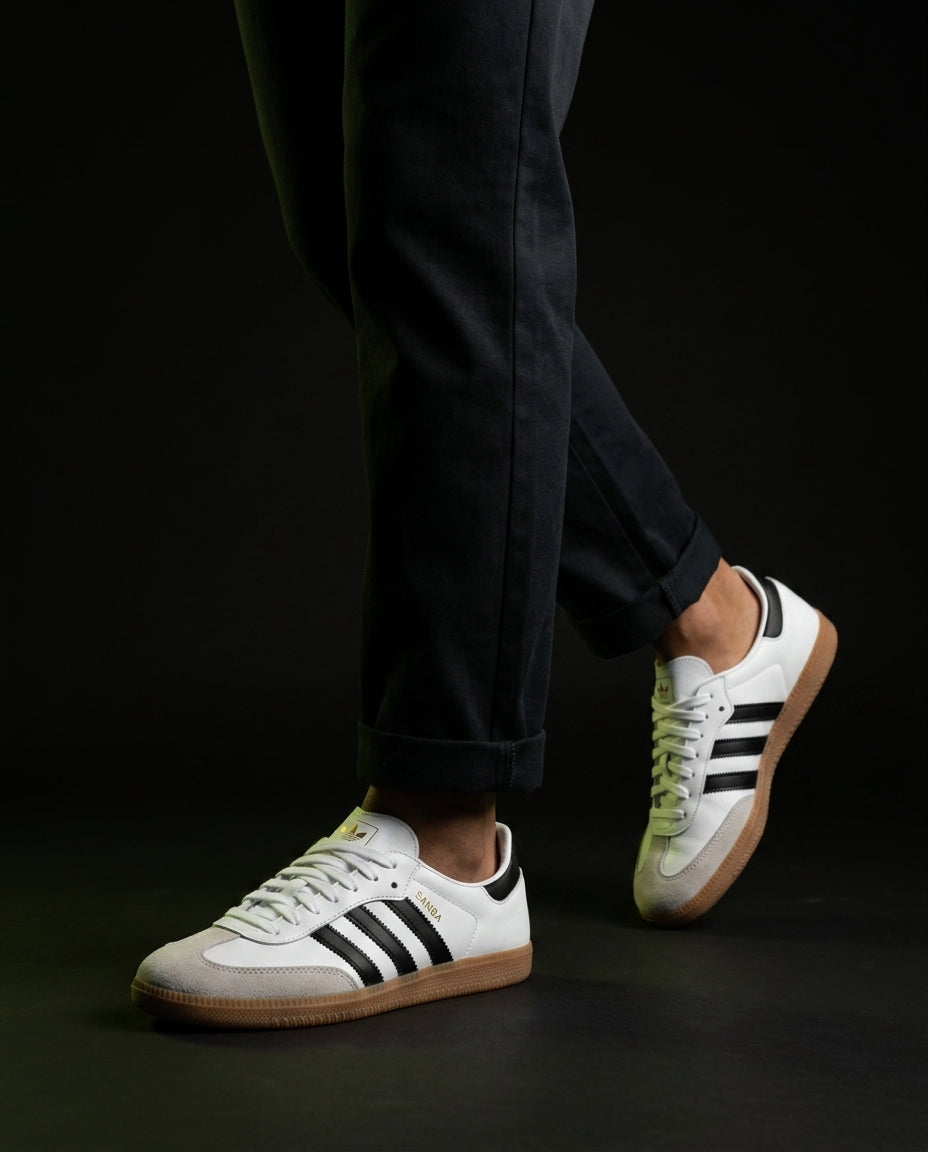AD Leather Deconstructed Gum-Sole Trainer