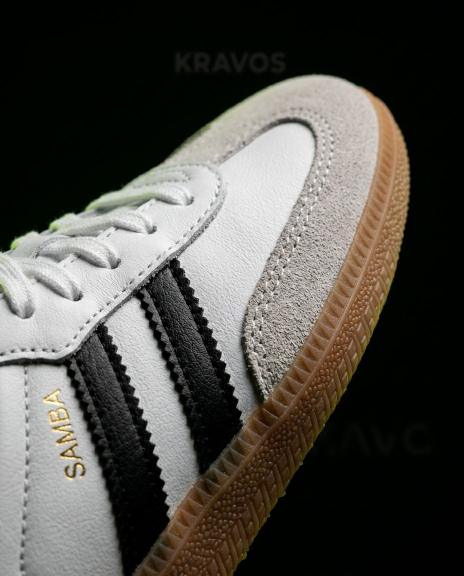 AD Leather Deconstructed Gum-Sole Trainer
