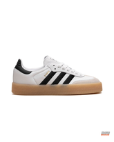 AD Leather Fuzzy-Stripe Terrace Trainer White Black Gum #whiteblackgum