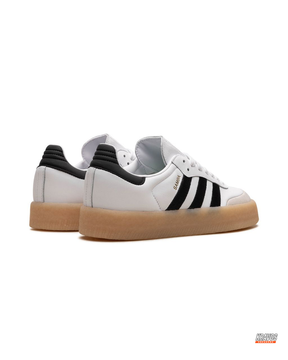 AD Leather Fuzzy-Stripe Terrace Trainer