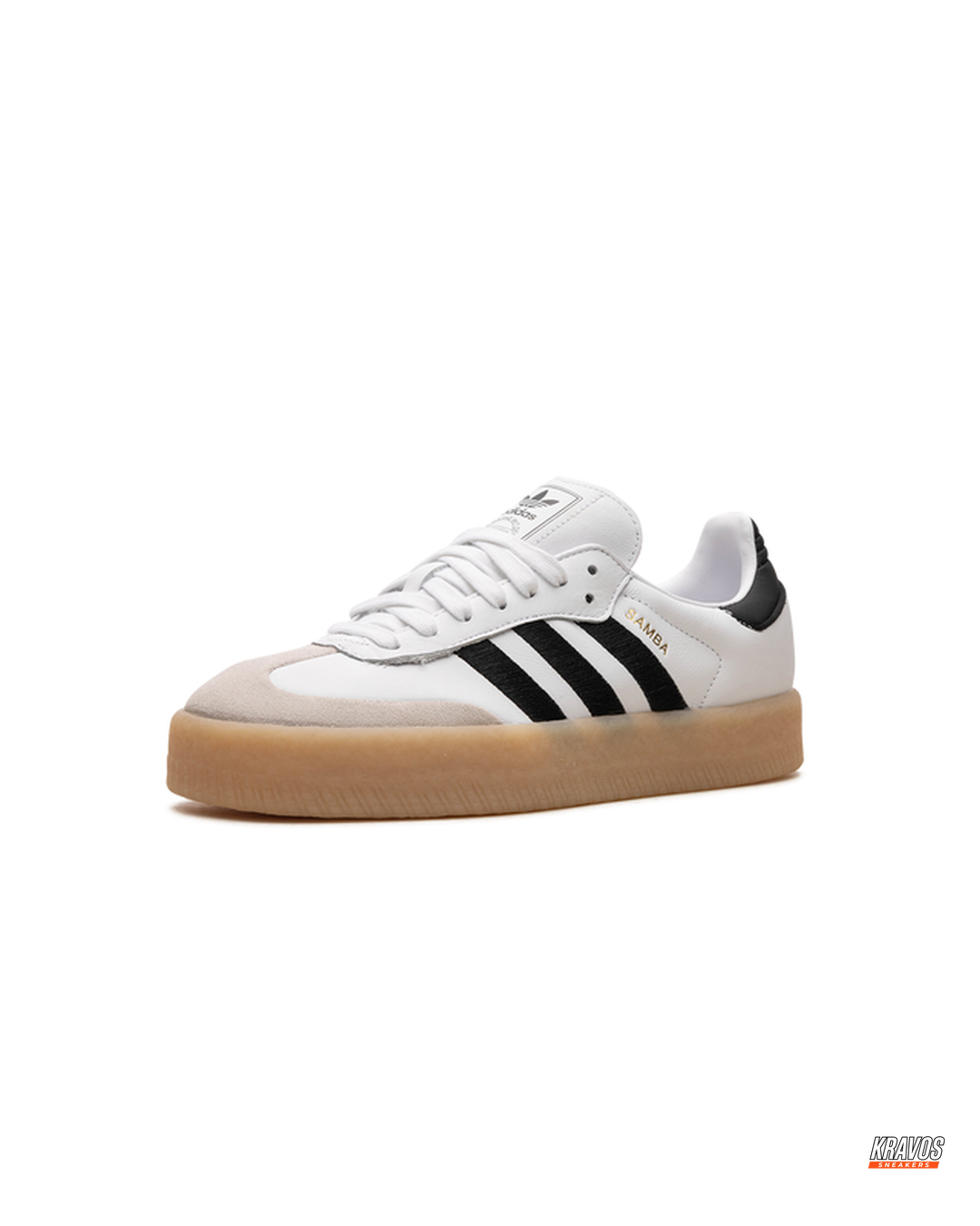 AD Leather Fuzzy-Stripe Terrace Trainer
