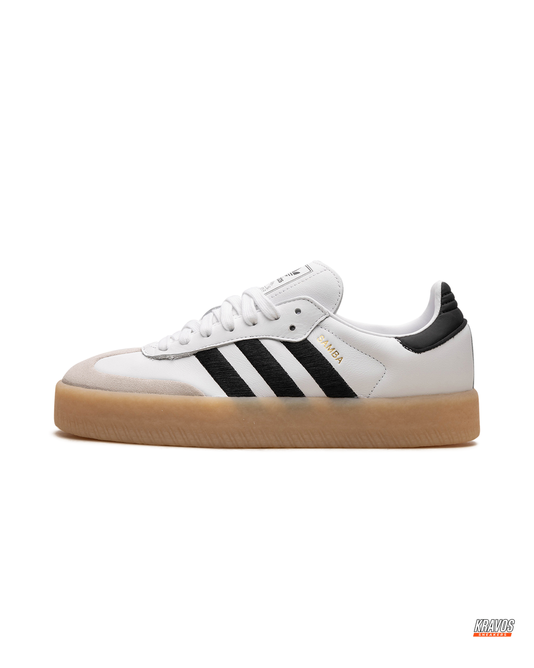 AD Leather Fuzzy-Stripe Terrace Trainer