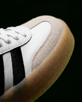 AD Leather Fuzzy-Stripe Terrace Trainer