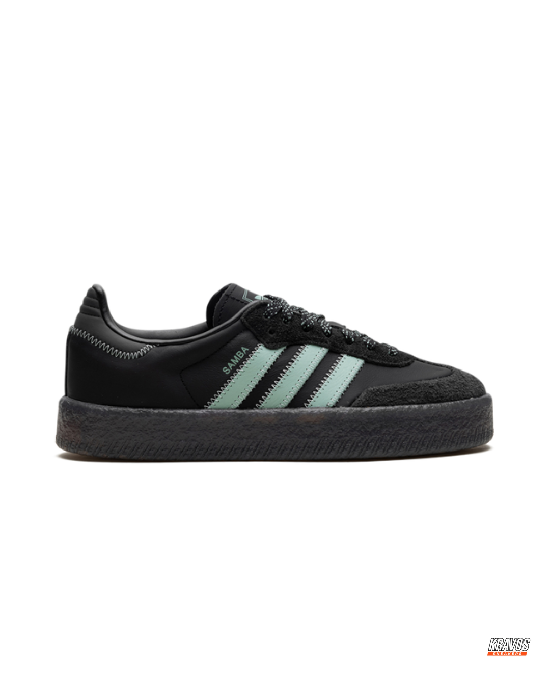 AD Leather Gum-Sole Platform Trainer