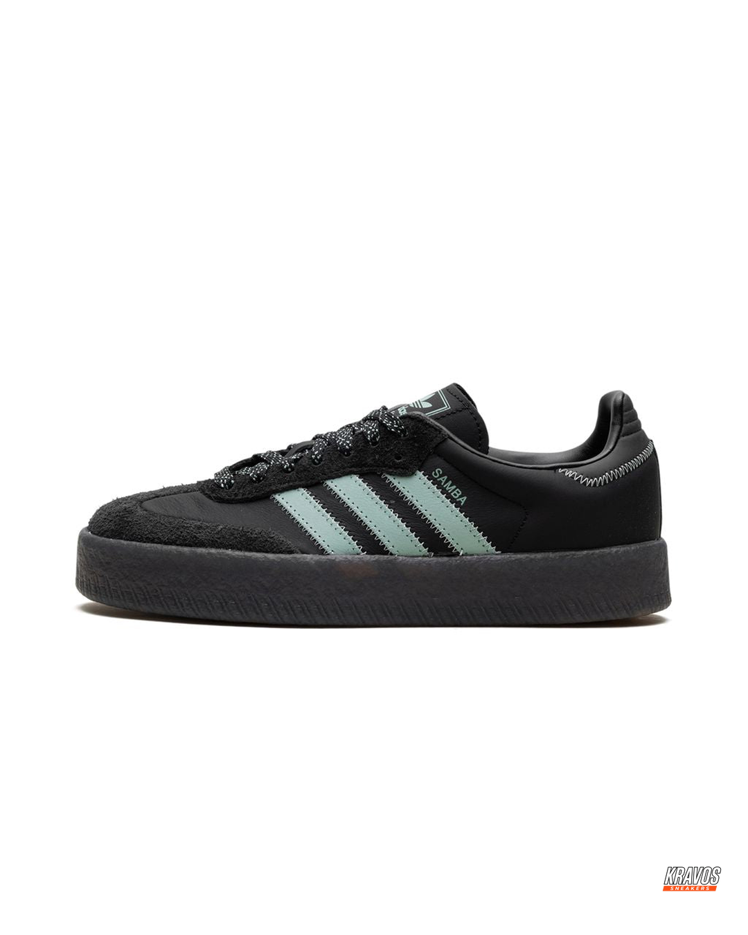 AD Leather Gum-Sole Platform Trainer