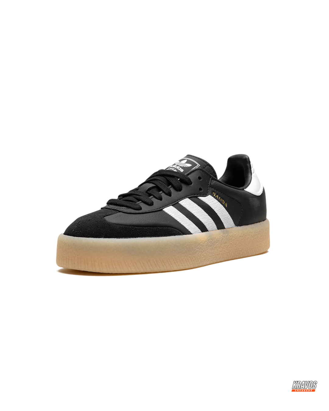 AD Leather Gum-Sole Platform Trainer
