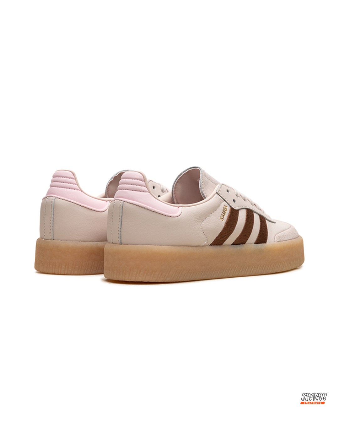 AD Leather Gum-Sole Platform Trainer