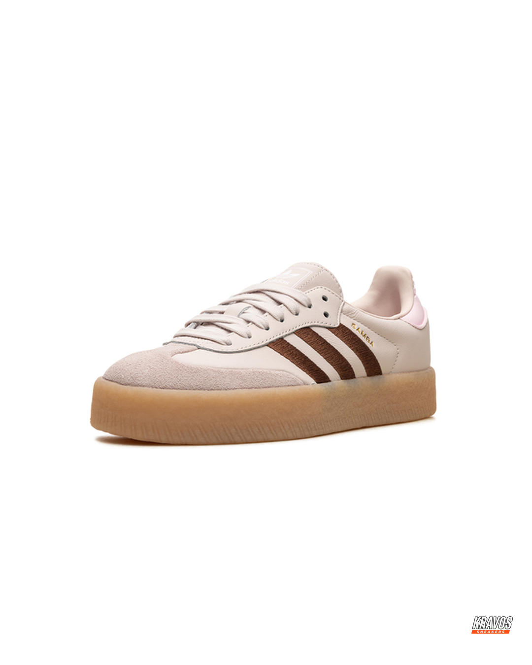 AD Leather Gum-Sole Platform Trainer