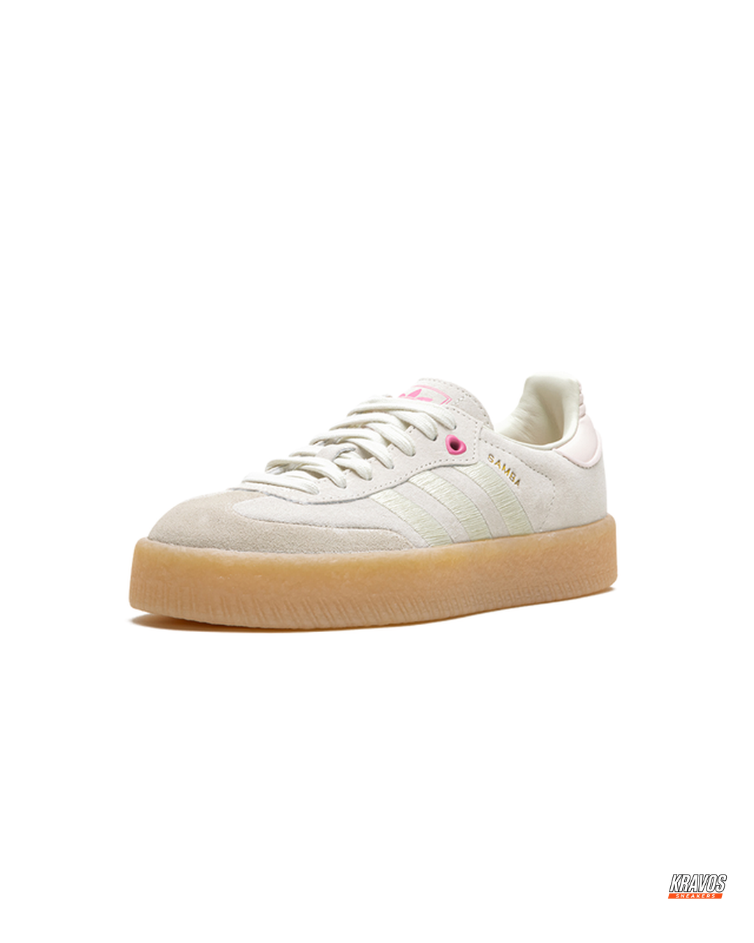 AD Leather Gum-Sole Platform Trainer