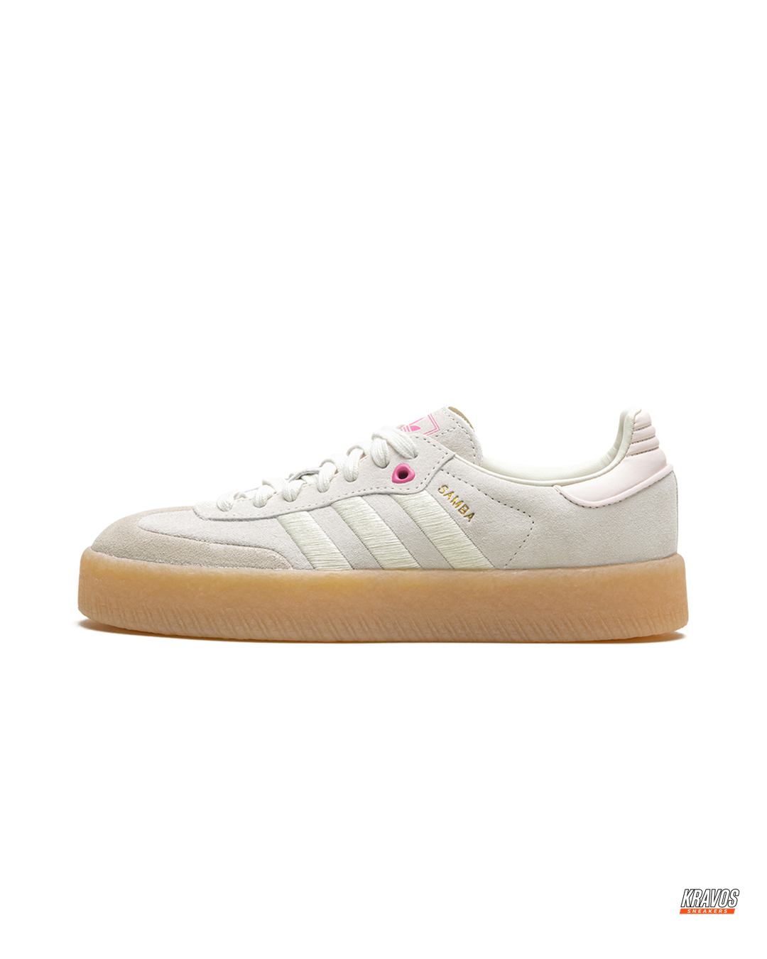AD Leather Gum-Sole Platform Trainer