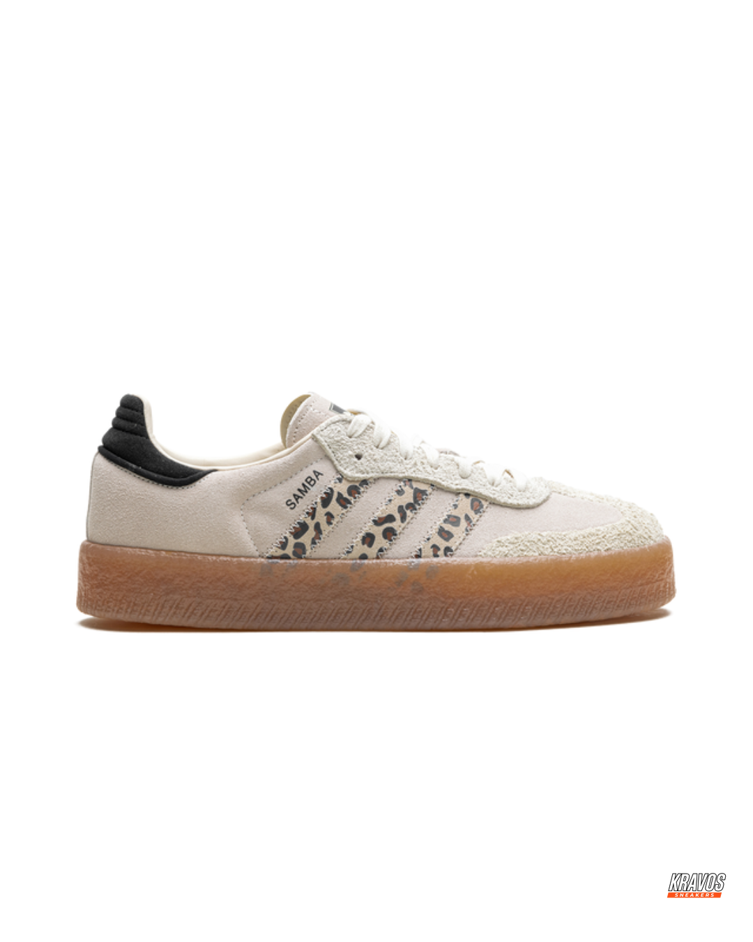 AD Leather Gum-Sole Platform Trainer