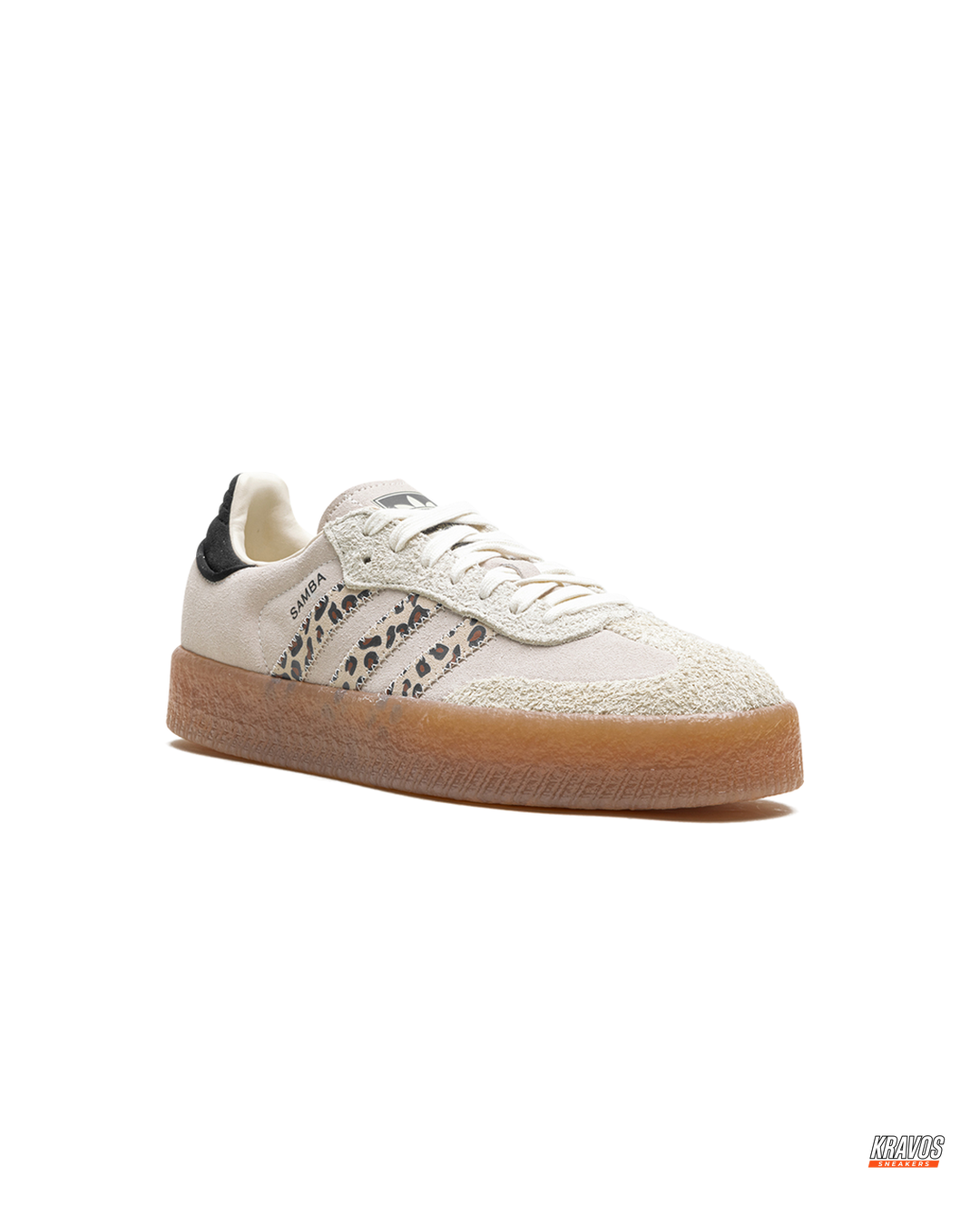 AD Leather Gum-Sole Platform Trainer
