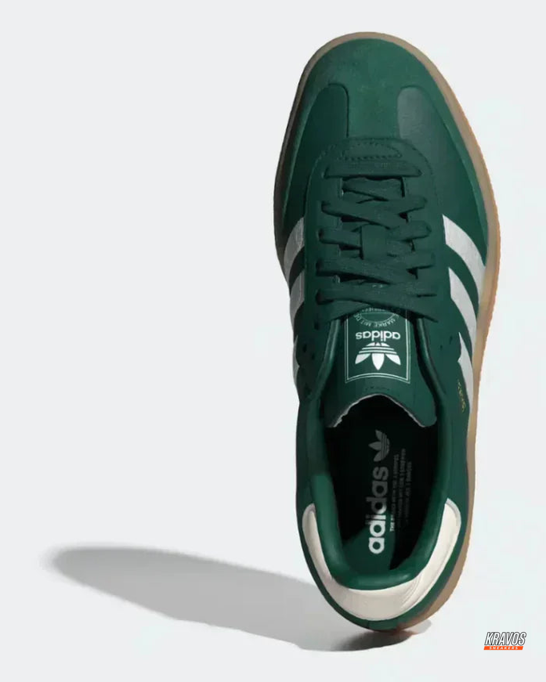 AD Leather Gum-Sole Platform Trainer
