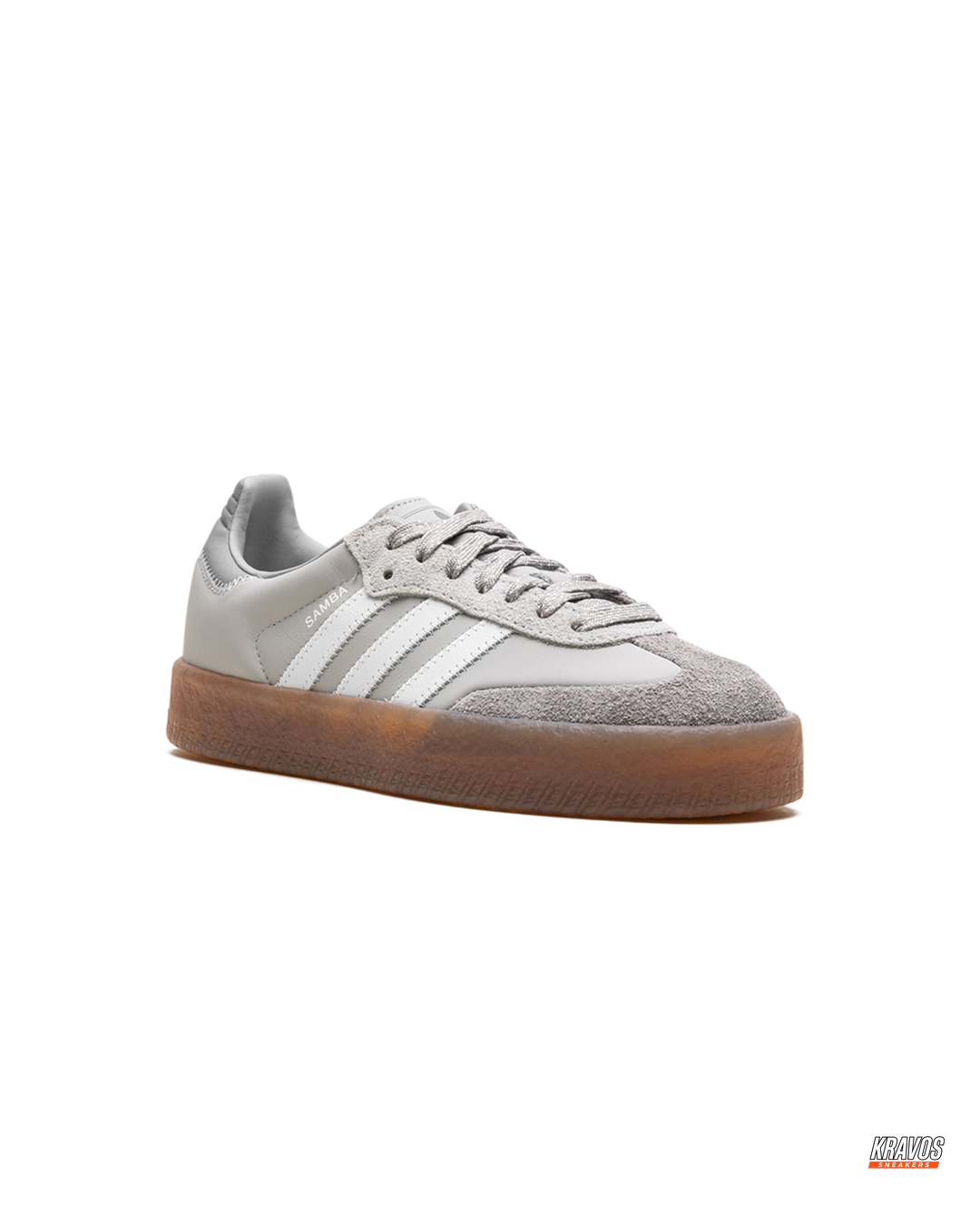 AD Leather Gum-Sole Platform Trainer