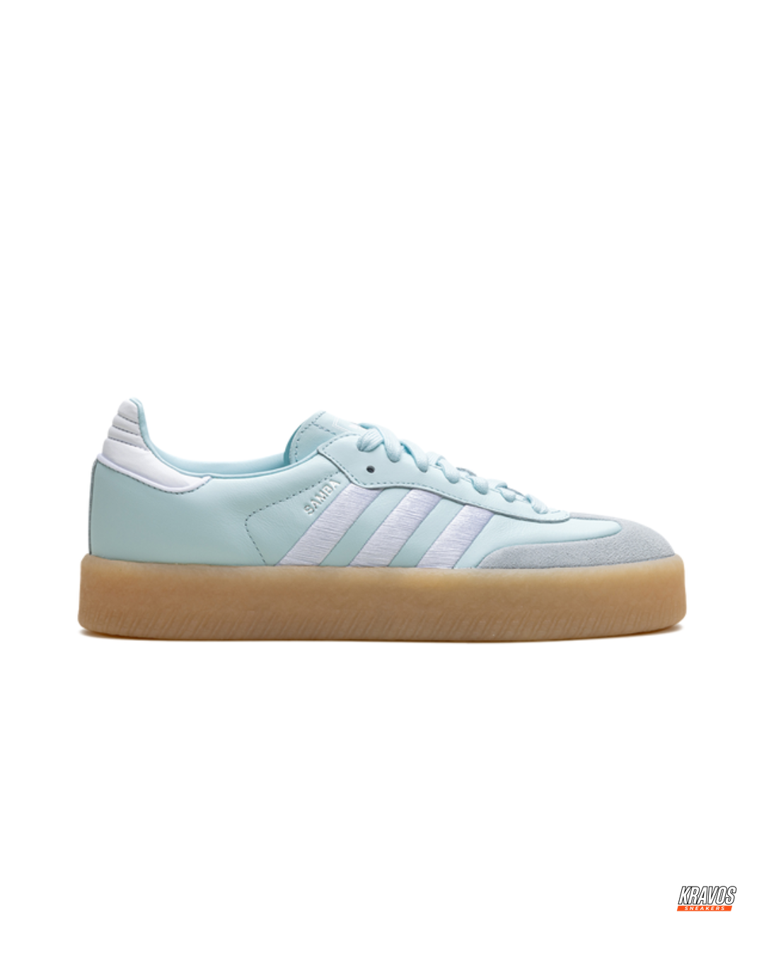 AD Leather Gum-Sole Platform Trainer