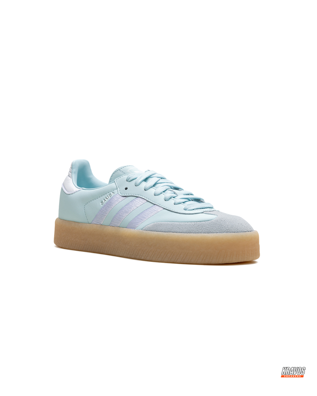 AD Leather Gum-Sole Platform Trainer