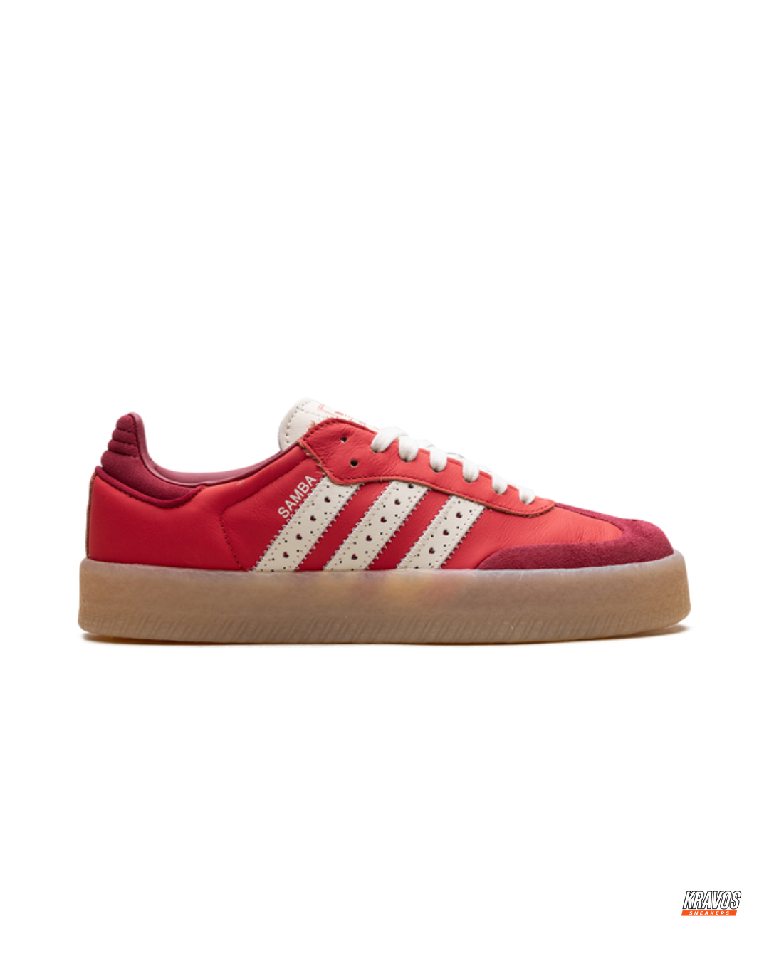 AD Leather Gum-Sole Platform Trainer
